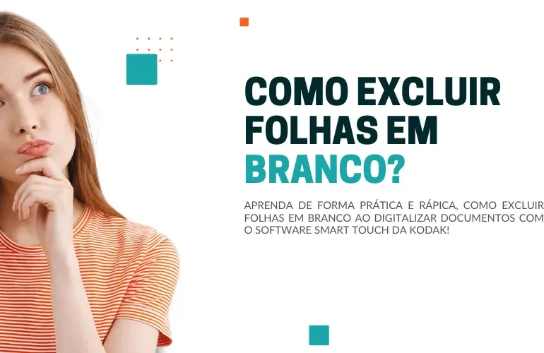 Como excluir folhas em branco ao digitalizar com o Smart Touch